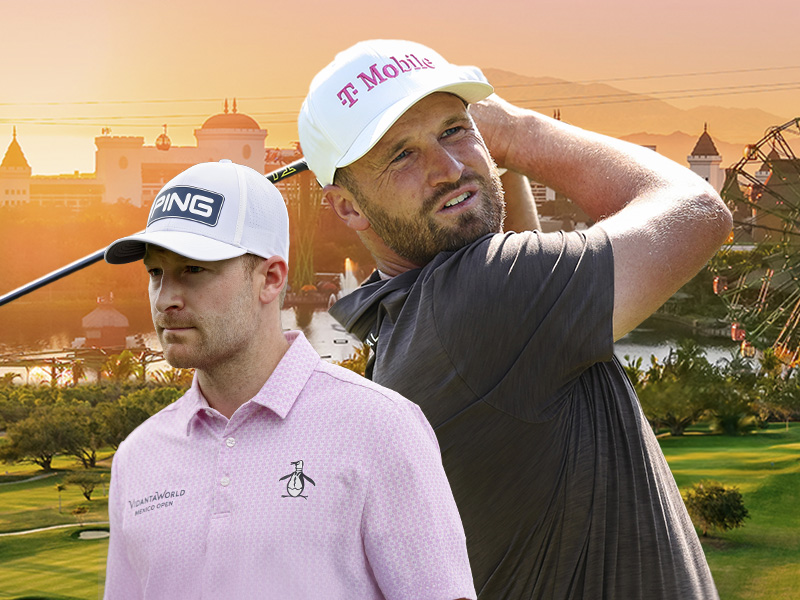 Brian Campbell and Wyndham Clark at VidantaWorld Mexico Open 2026