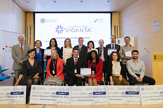 Five civil society organizations were presented with the 2019 Vidanta Foundation Award. Two of the organizations are Mexican: The Instituto para las Mujeres en la Migración A.C. and Fundación Centro de Acopio para la Tarahumara A.C.