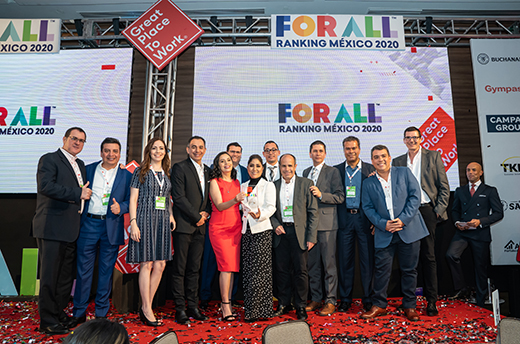 Grupo Vidanta has been recognized among the top companies to work for in Mexico for 10 years in a row.